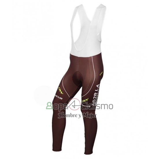 Ag2rla Ropa Ciclismo Culotte Largo 2016 Mangas Largas Blanco y Brown